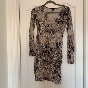 Snakeprint revamped dress